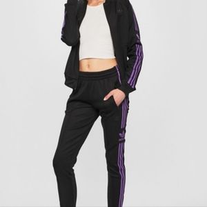 Adidas Originals SST Tracksuit (2pc) Black Purple Sz Xs DV0131, DV0132
